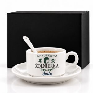 1 filizanka personalizowana biaa z imieniem dla zonierki rozbudowany 1 filb0160