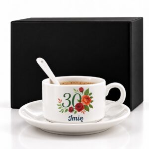 1 filizanka personalizowana biaa z imieniem na 30 urodziny rozbudowany 1 filb0167