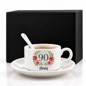 1 filizanka personalizowana biaa z imieniem na 90 urodziny rozbudowany 2 filb0178