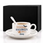1 filizanka personalizowana biaa z imieniem na halloween rozbudowany 1 filb0184