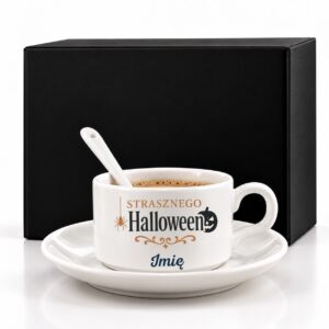 1 filizanka personalizowana biaa z imieniem na halloween rozbudowany 2 filb0185