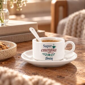 2 filizanka yzeczka talerzyk z imieniem dla emerytki rozbudowany 2 filb0034