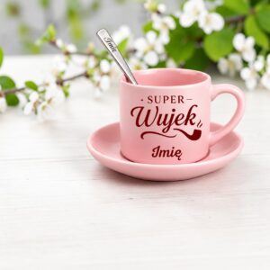 3 filizanka rozowa z yzeczka i talerzykiem personalizowana dla wujka profesjonalny 1 filr0121